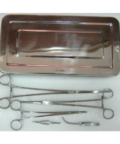 Surgical Vascular Clamps Set with tray