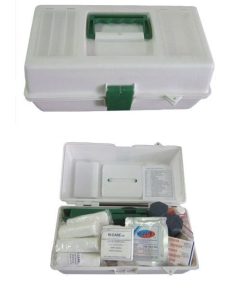 First Aid Kit Regulation 7 Plastic Box - Body Fluid Included