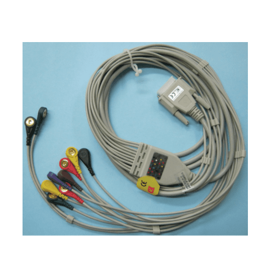 Lead Button ECG Cable 10 Lead Button Type Carewell – Afrimedics