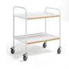 2 tier tea:food trolley coated