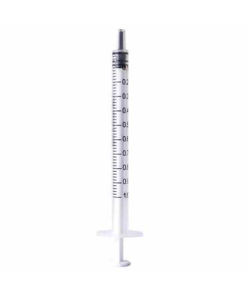 1ml Syringe Luer Luer Slip Tip