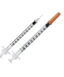 1ml 27G x 16mm (½) needle, 1ml 29G x 16mm (½) needle