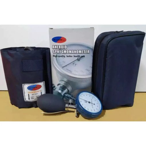 BP Meter Aneroid Palm ABS Gauge - Blue