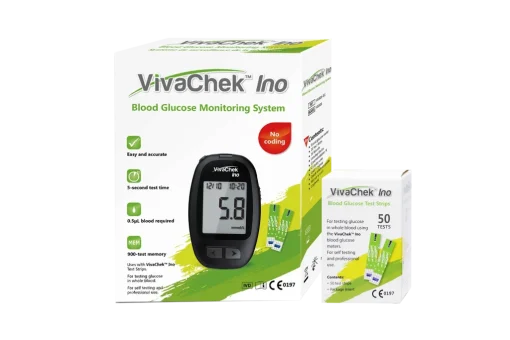 ⁠Vivachek Glucose Meter + Strips